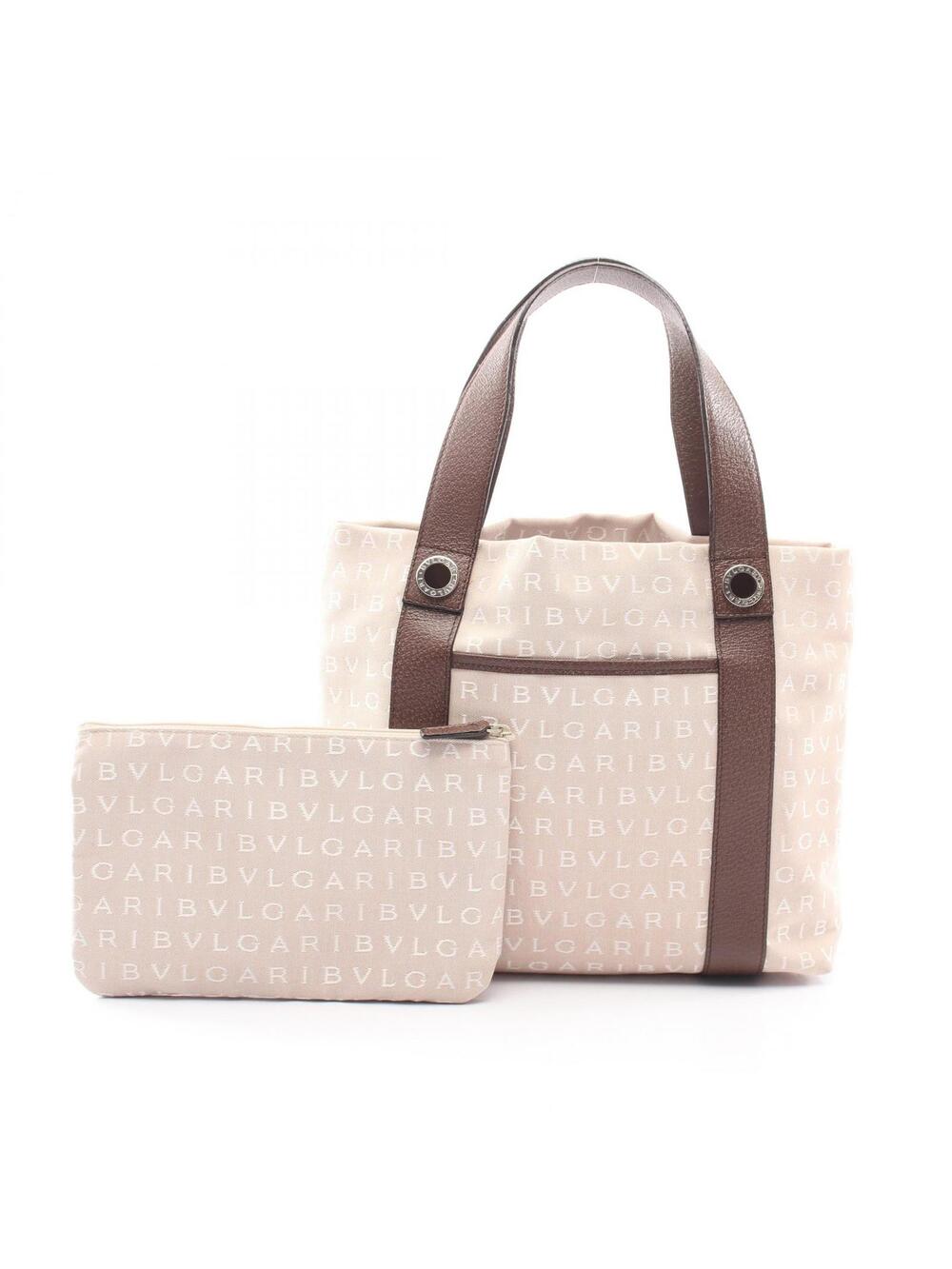 Bvlgari Logo Mania Tote Handbag Canvas #272480B43B